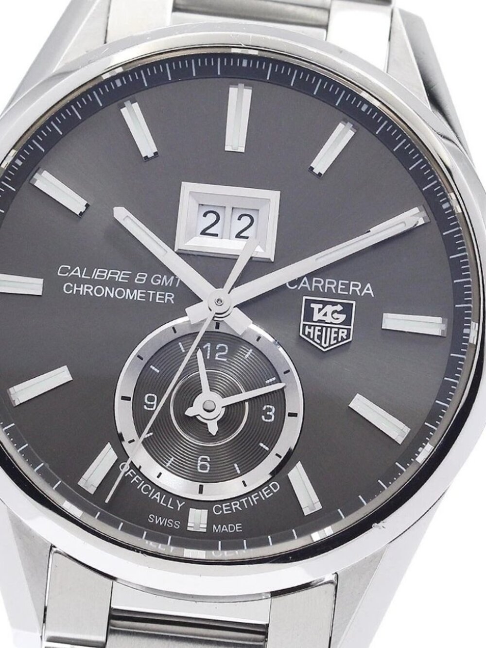 TAG HEUER Carrera Grand Date WAR5012 GMT caliber 8 Automatic Men's Watch_956679